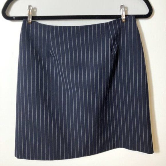 Pinstripe Mini Skirt 90s Y2K - Picture 1 of 3